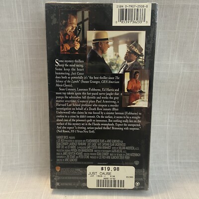 Just Cause (VHS, 1995) - FACTORY SEALED Sean Connery Laurence
