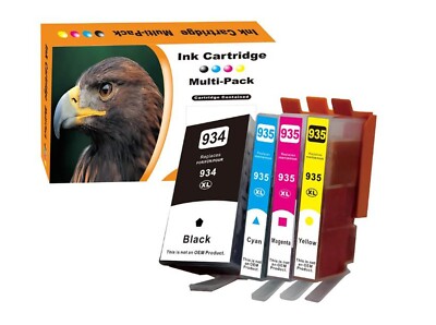 4x Patronen für HP  Officejet Pro 6230 6830 6820 6812 6815 6835 HP 934 XL 935 XL