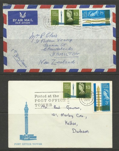 GB QE11 1965 POST OFFICE TOWER STAMPS / COVERS MINT / USED - Picture 2 of 3