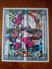 Dollar Art, Cash Art Graffiti Pop Art by Death Nyc Signed and Dated. No Banksy