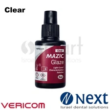 Dental lab acrylic composite LC shade color liquid 5ml Mazic Glaze Vericom Clear