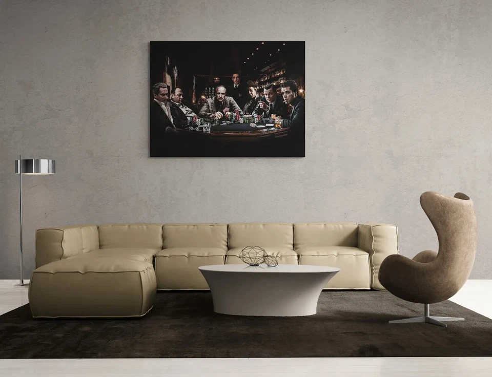 Leinwandbild Poster Acryl Pop Art Gangster Mafia Der Pate Sopranos - Bild 3 von 4