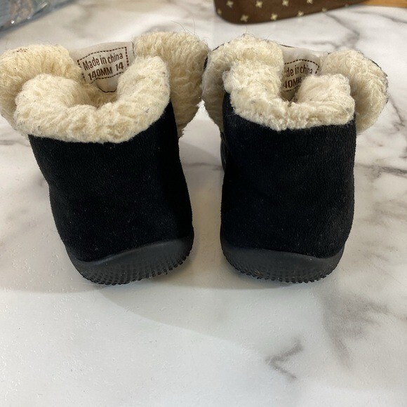 SAOLA Stivaletto KEESKY pelliccia sintetica suola flessibile 140 mm bambino nero peluche pantofole invernali