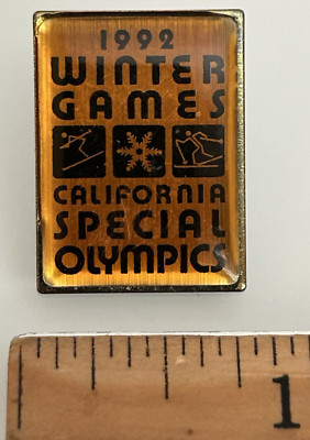 1992 Winter Games California Special Olympics Lapel Pin, AFL-CIO Union Made