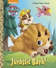 Jurassic Bark! (PAW Patrol) (Little Golden Book) - Hardcover - GOOD