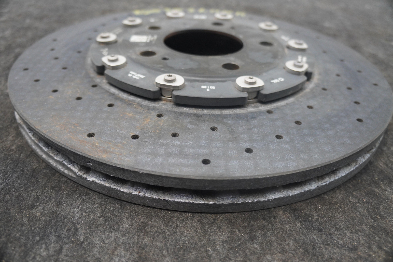 Rear Left Carbon Ceramic Disc Brake Rotor 4M0615601M OEM Lamborghini Urus 2019