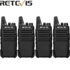 Retevis RT22 FRS walkie talkie long range 4 pack Rechargeable for School/Church