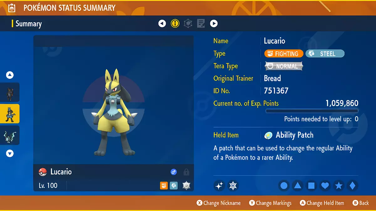 Shiny Lucario ( Riolu Evolution ) Pokemon Trade Go