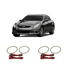 Bright White LED Headlight Halo Ring Kit for Infiniti Q40 14-15