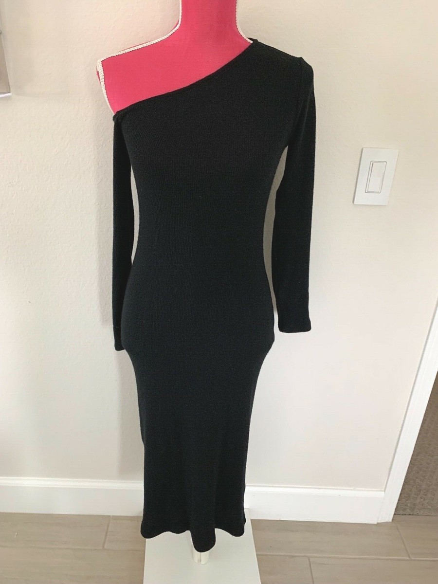 rib knit one shoulder dress Women's Ribbed Knit One Shoulder Sleeveless Stripe Maxi Casual Dress with  Pocket