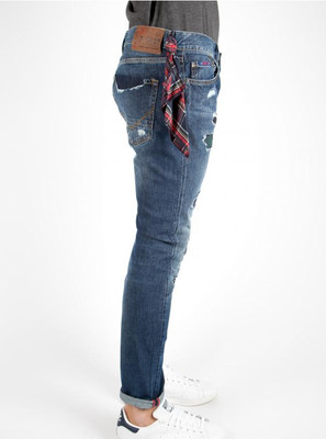 jeans uomo rifle vestibilita' tapered strappi e toppe art.94351hj36s041 |  eBay