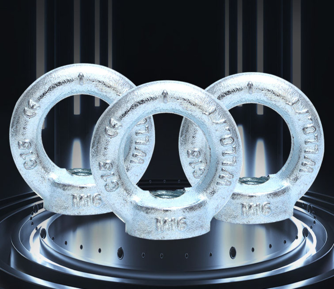 US Stock 2pcs Metric M22 Steel Metric Lifting Eye Nuts Female Thread