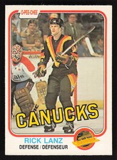 1981-82 O-Pee-Chee #338 Rick Lanz Pack Fresh Set Break Card TCCCX