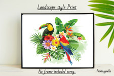 PARROT TOUCON A4 PRINT PICTURE POSTER WALL ART HOME DECOR UNFRAMED NEW GIFT