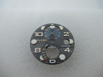 CLERC Hydroscaph GMT 1000 M Zifferblatt, Power Reserve, watch dial