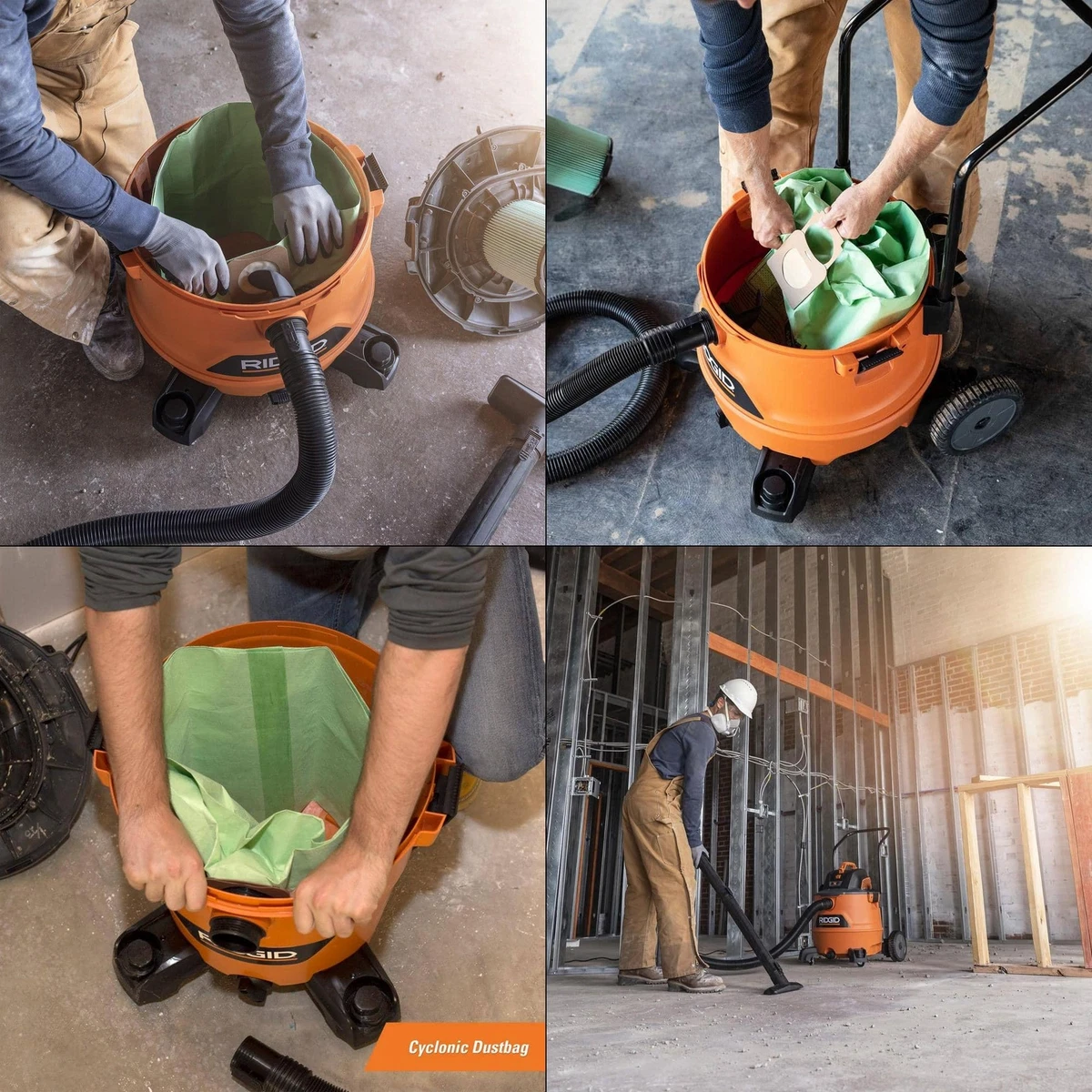 Ridgid vacuum cleaner bags outlet