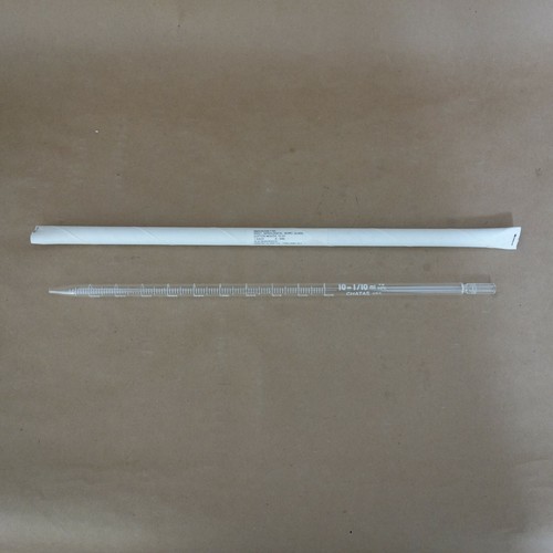 3 Vintage Chatas Boro Glass Serological Pipet 1/10ML Cotton Mouth Medical NOS - Imagen 2 de 9