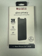 New ZAGG Invisible Shield Glass Privacy Protector for iPhone 12/13 Mini 5.4"