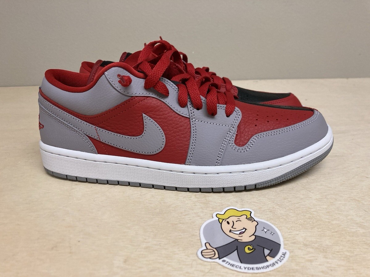 Air Jordan 1 Low グレー 10.5 New Nike Jordan 1 Low Stealth and White Shoes - Sail/ Grey