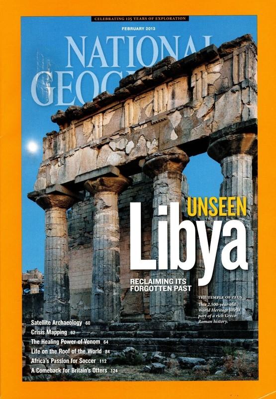 National Geographic Magazine - February 2013 - Feat. "Unseen Libya"
