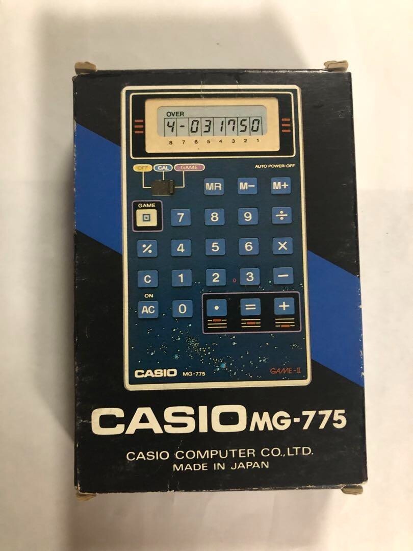 超希少CASIO ゲーム電卓　MG-770 Yahoo!オークション - CASIO ゲーム電卓 MG-770 撃ち落とせ数字