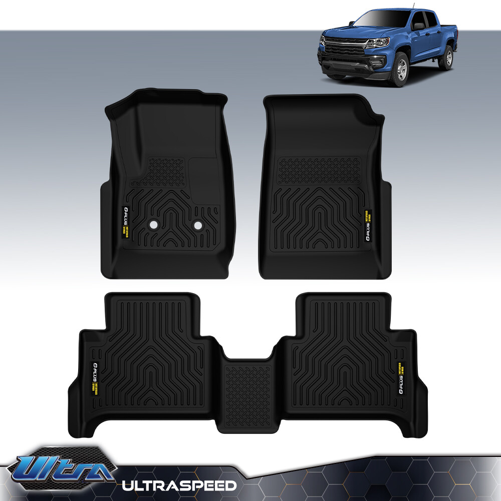 Fit For 15-22 Chevy Colorado Crew Cab/ GMC Canyon Full Set Liners TPE ...