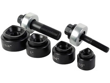 Manual Knockout Punch Kit, Heavy Duty Metal Sheet Knock Out Box Hole Cutter Cond