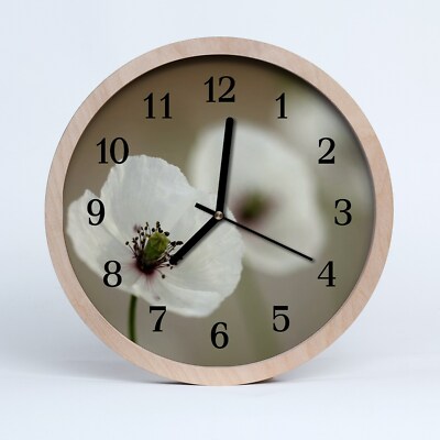 Tulup Holzuhr 30fi cm Wanduhr Küchenuhr - stilvoller Mak