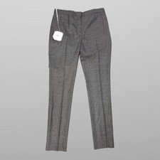 Hermes Wool Elastane Women's Cigarette Pants Made In France Size EU 40