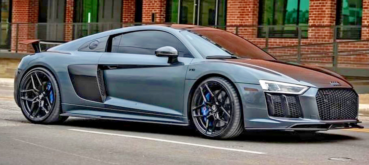 ROHANA RFX11 GLOSS BLACK CONCAVE WHEELS RIMS FOR AUDI R8 20X9 & 21X11.5