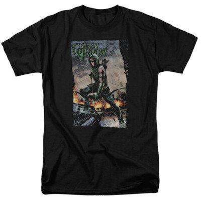 Green Arrow ''Fire And Rain'' T-Shirt - Regular or Tank - to 6X