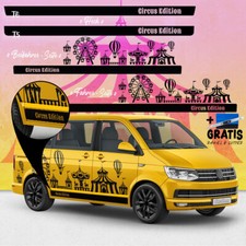Seiten-Streifen Aufkleber-Set kompatibel mit VW T5 T6 - Zirkus Edition Seiten-Streifen Aufkleber-Set kompatibel mit VW T5 T6 - Zirkus Edition