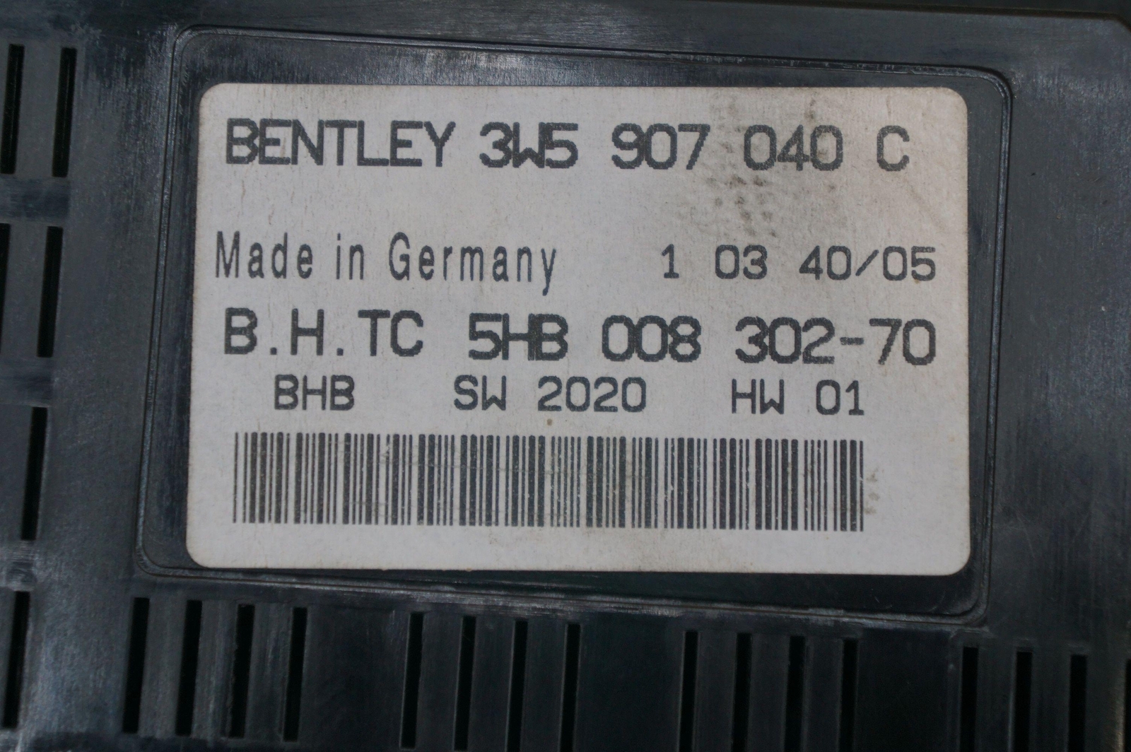 AC Air Conditioning HVAC Module 3W5907040C Bentley Continental Flying Spur 06-12