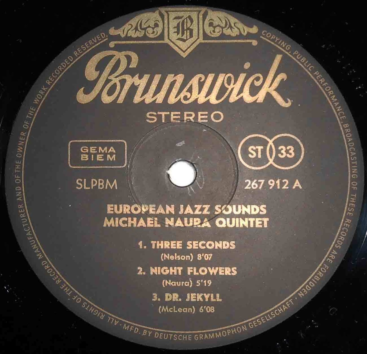 レコード Michael Naura Quintet / European Jazz So
