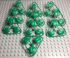 Lego 10 Pieces Green Plants With Three Large Leaf,City / Friends Garden Bulk Lot