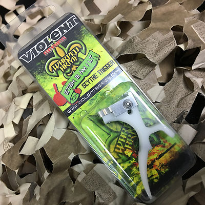 NEW Violent Series Etek 3/Etek 4 LT/AM SCYTHE Upgrade Marker Gun Trigger - White