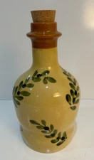 Handmade Hand Painted Wine Water Storage 12" Tall Jug Made By Pizzato Italy
