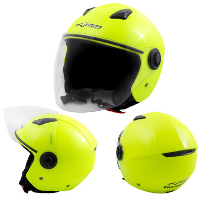 Jethelm Jethelm Motorrad Roller Langvisier Fluo Gelb XS