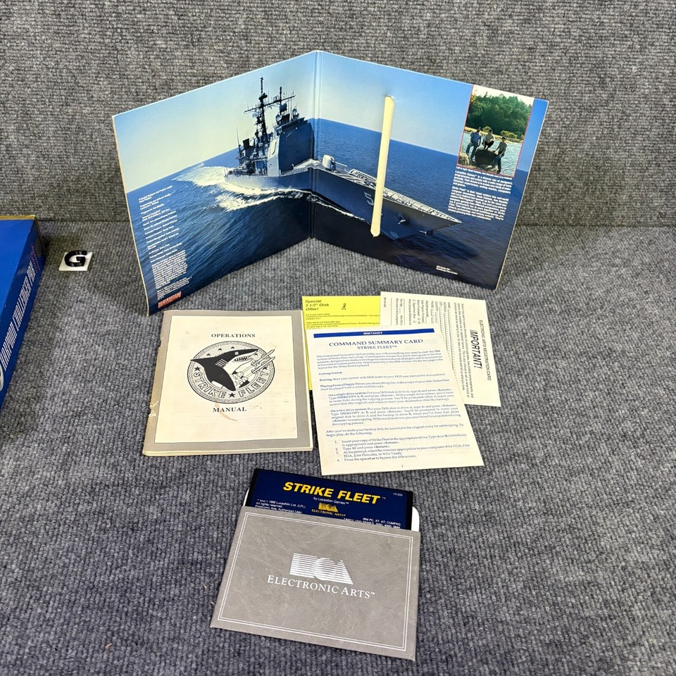 Vintage PC Computer Video Game Lot Strategy IBM Big Box Complete w ...