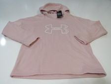 Under Armour Womens Rival Loose Fit Hoodie Pink Xsmall 1325318-602 Nwt