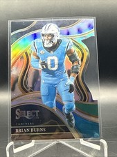 2023 Select Brian Burns Club Level Prizm Green Blue Die Cut #295