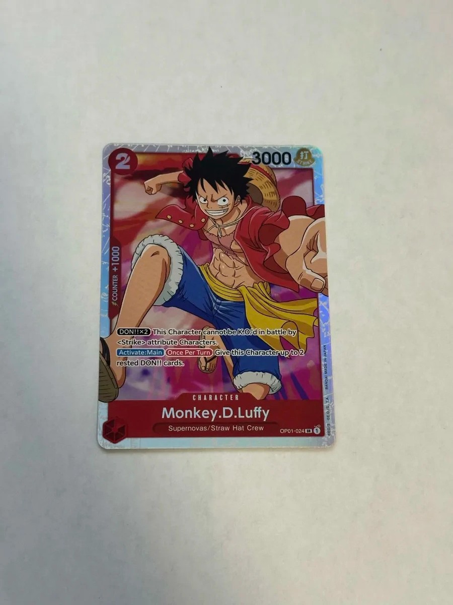 ONE PIECE Card Game Romance Dawn OP01-024 Monkey D Luffy Super Rare