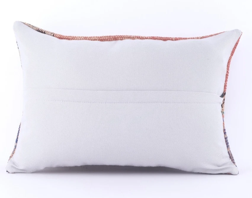 Funda de cojín para alfombra turca Kilim 16""x24"" nómada vintage Kelim Foto 4 de 4