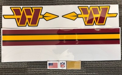 *NEW* Washington Commanders Football Helmet Decals