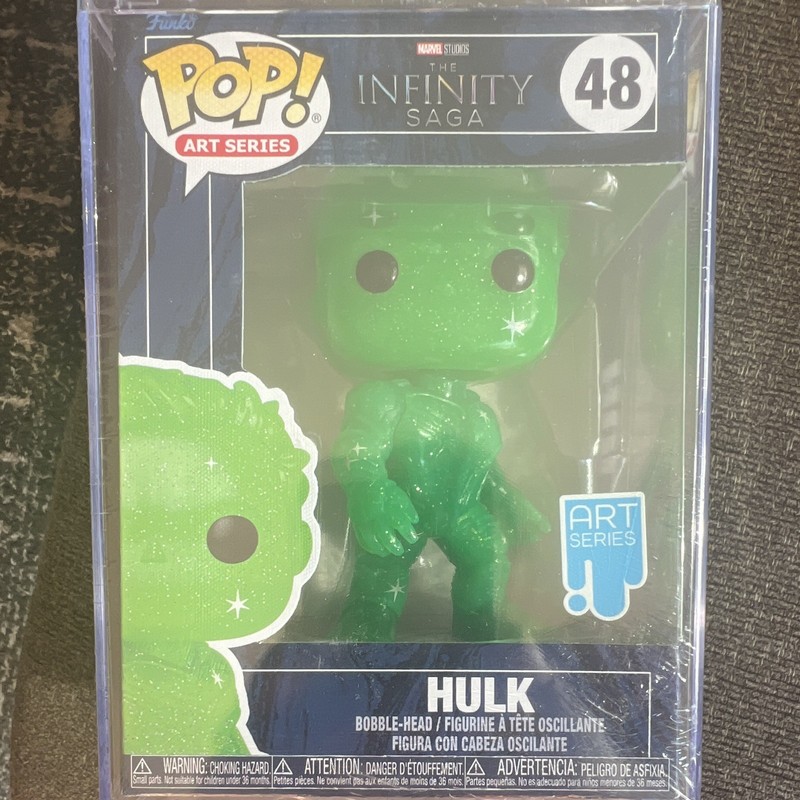 Funko Pop! Art Series Marvel Infinity Saga Hulk #48 Vinyl Figure w/ Protector