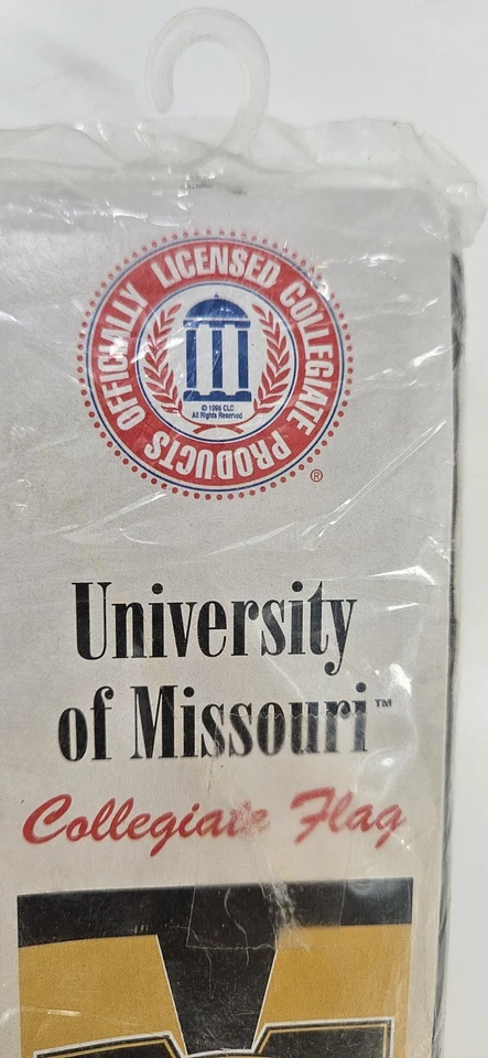 Bandera de colección de los Tigres de la Universidad de Missouri OFICIAL NCAA 28x40 1999 Nuevo de Lote Antiguo Foto 2 de 4