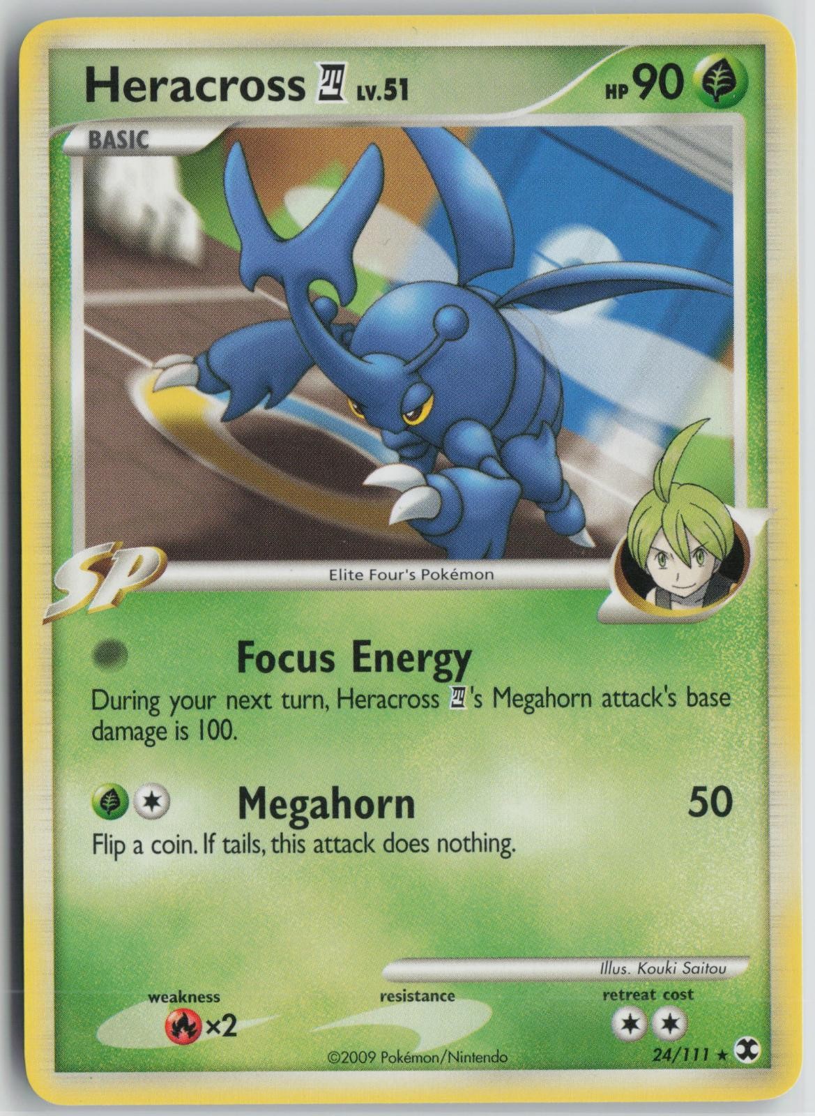 Heracross E4 24/111 Rare Rising Rivals Pokemon Near Mint