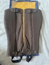 Moretta Amara Adult Half Chaps Brown Regular Height XS Calf &ndash; Riding Gaiters