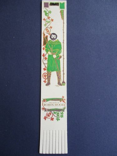 Leder LESEZEICHEN Nottingham the Tales of Robin Hood unbenutzt creme