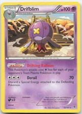 Drifblim 35/101 Rare Plasma Blast Pokemon Damaged